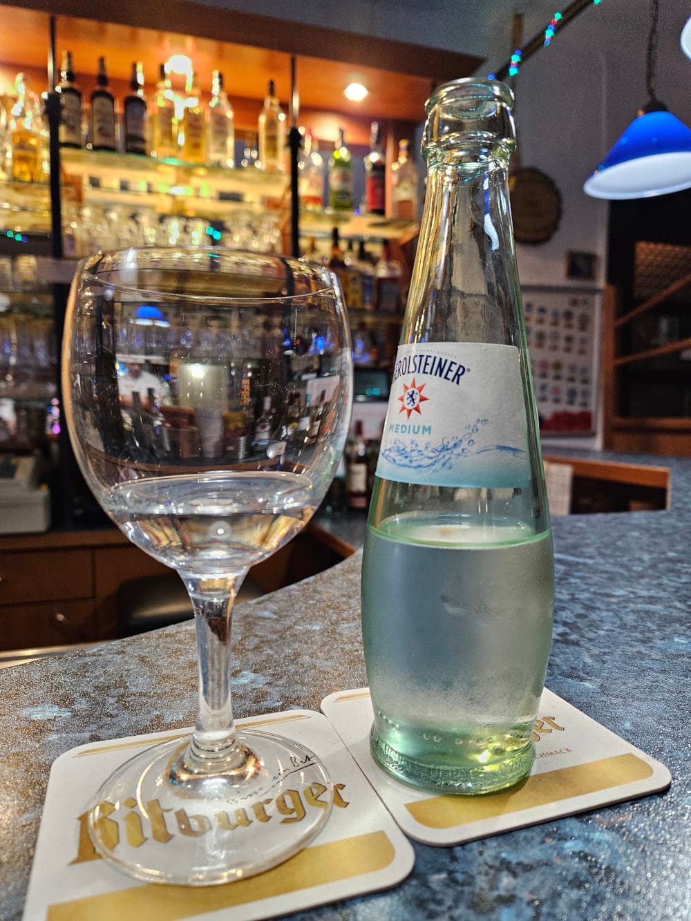 Gerolsteiner Wasser bei der Sater Schänke